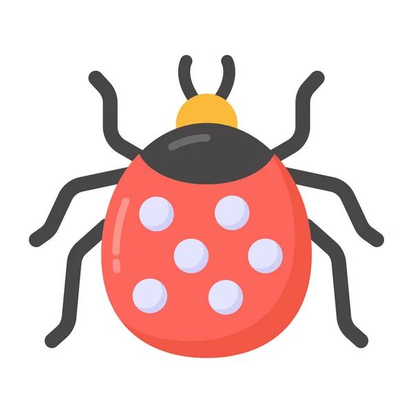 Bug Icône Vecteur Signe Mouche Insecte Illustration Symbole Contour Isolé — Image vectorielle