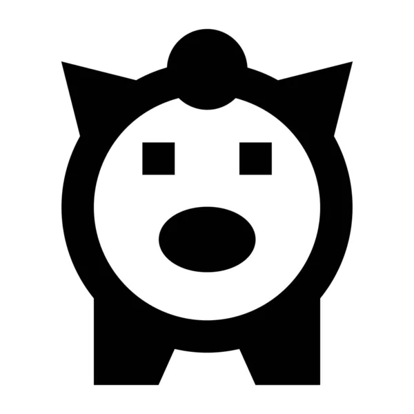 Piggy Τράπεζα Web Εικονίδιο Απλό Σχεδιασμό — Διανυσματικό Αρχείο