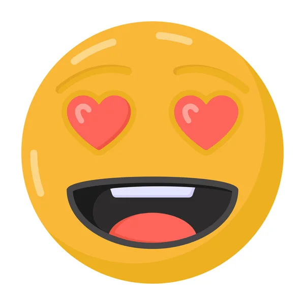 Emoji Faccia Emoticon Vettore Illustrazione Disegno Vettoriale — Vettoriale Stock