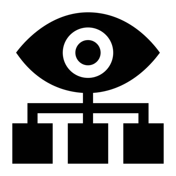 Auge Auge Web Ikone Einfaches Design — Stockvektor