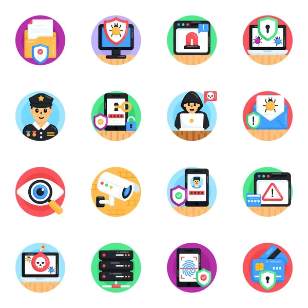flat design concept of business and technology icons.