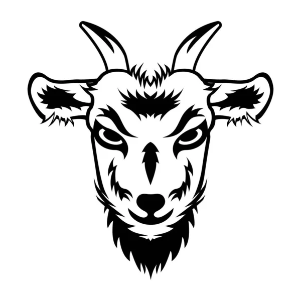 Vector Illustration Bull Head — Stock Vector