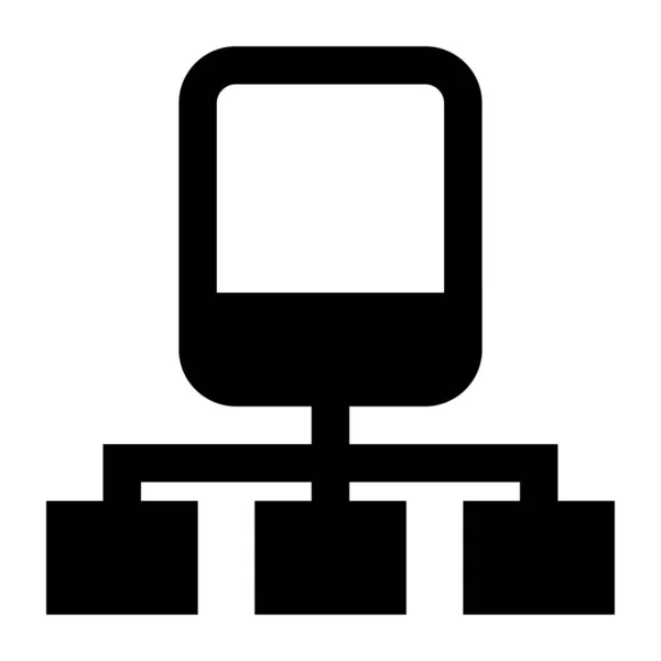 Bürostuhl Einfaches Design — Stockvektor