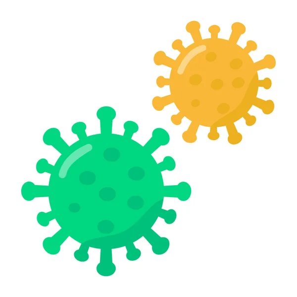 Virus Bacteria Cartoon Icon Vector Illustration Graphic Design — Stock Vector