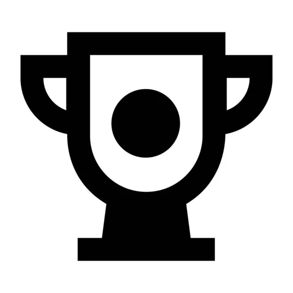 Trofeo Icono Web Ilustración Simple — Vector de stock