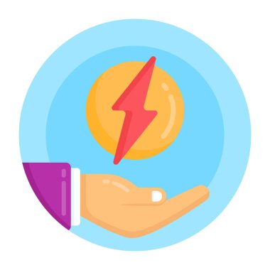 Bir güç düğmesi, vektör illüstrasyonu