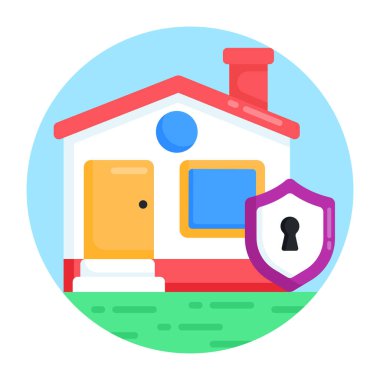 Ev. Web simgesi vektör illüstrasyonu