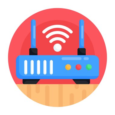 Yönlendirici. Web simgesi basit illüstrasyon