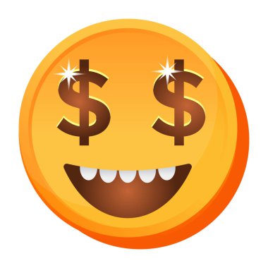 Mutlu yüzün vektör çizimi