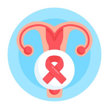 Göğüs kanseri farkındalığı ikon vektör çizimi
