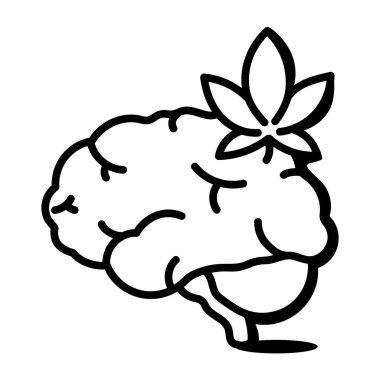 Çizgi film çiçeğinin vektör illüstrasyonu