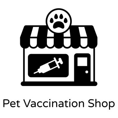 Dükkan. Web simgesi basit tasarım