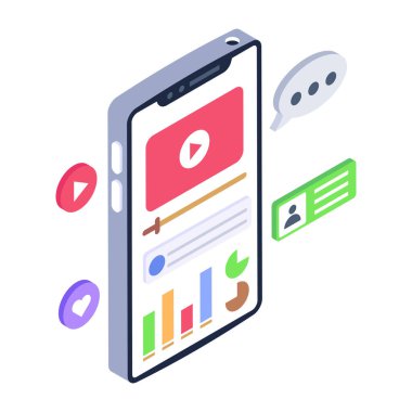 Cep telefonlu akıllı telefon ve ekranında mesaj olan tablet. vektör illüstrasyonu