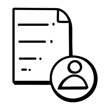 belge simgesi vektör illüstrasyonu