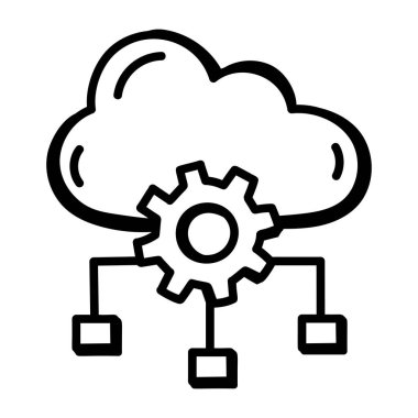 Bulut hesaplama. Web simgesi