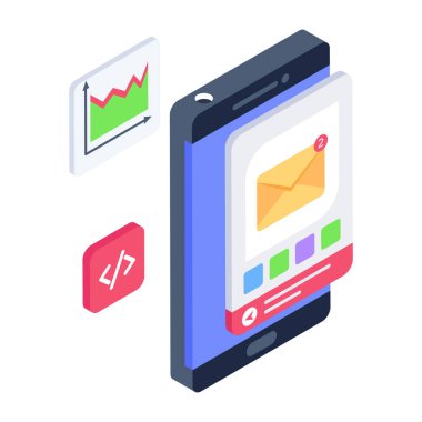 akıllı telefon cep telefonu ve akıllı telefon vektör çizimi tasarımı