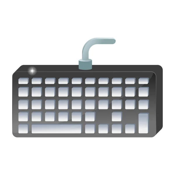 Icono Del Teclado Vector Ilustración — Archivo Imágenes Vectoriales