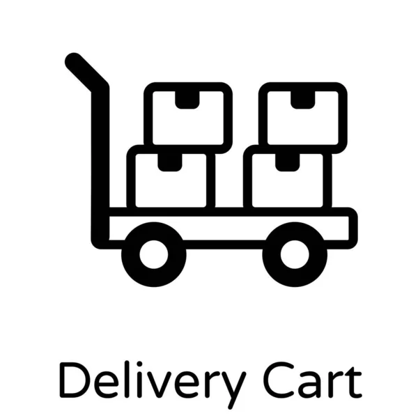 Logistics Delivery Icon Simple Illustration Warehouse Truck Vector Icons Web — Stock Vector