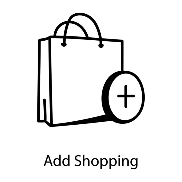 Shoppingväska Enkel Design — Stock vektor