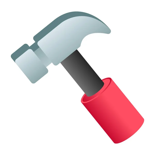 Hammer Screwdriver Icon Cartoon Wrench Tool Vector Icons Web Design — Stock Vector