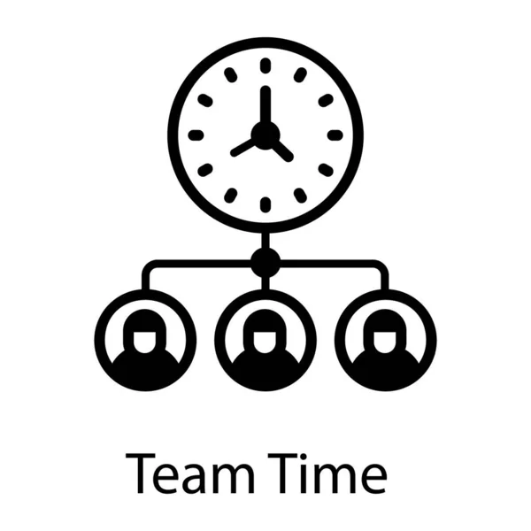 時間管理Webアイコンベクトル図 — ストックベクタ