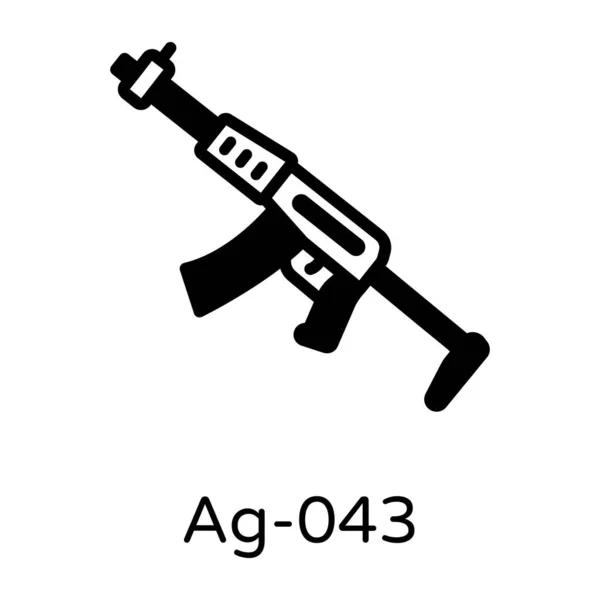 Arme Militaire Illustration Simple — Image vectorielle