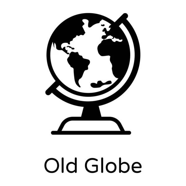 Globo Icono Web Ilustración Simple — Vector de stock