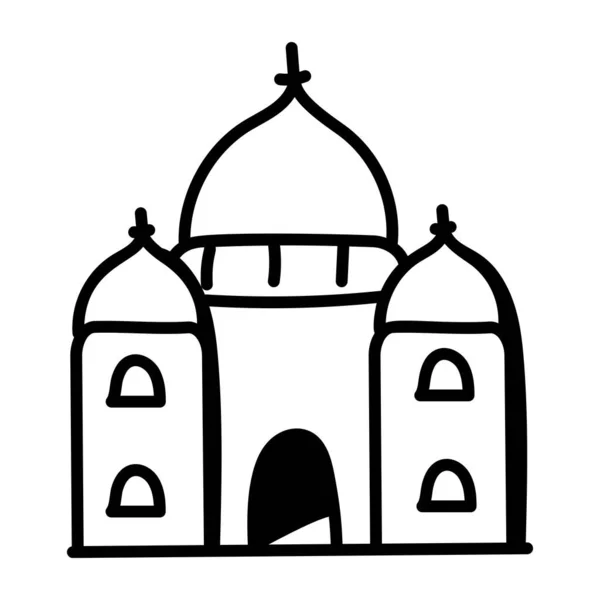 Mezquita Icono Web Diseño Simple — Archivo Imágenes Vectoriales