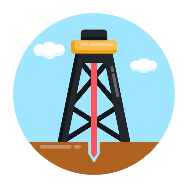 Ölpumpen Symbol Vektorillustration — Stockvektor