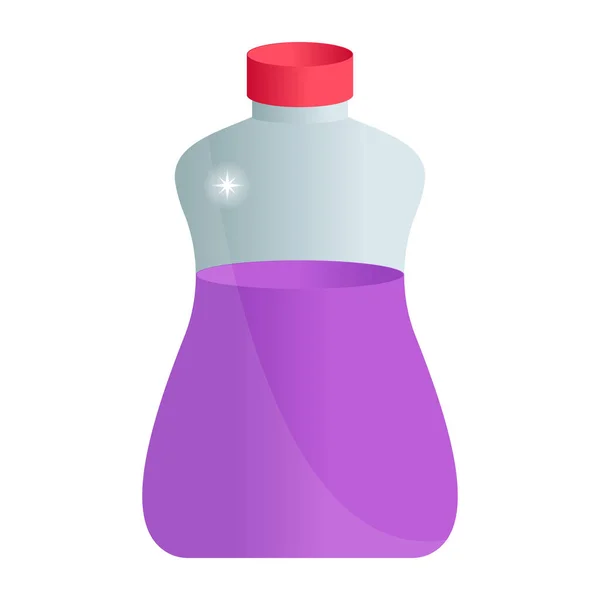 Wasserflasche Cartoon Illustration Von Plastikflaschen Vektor Isolierter Flacher Stil — Stockvektor