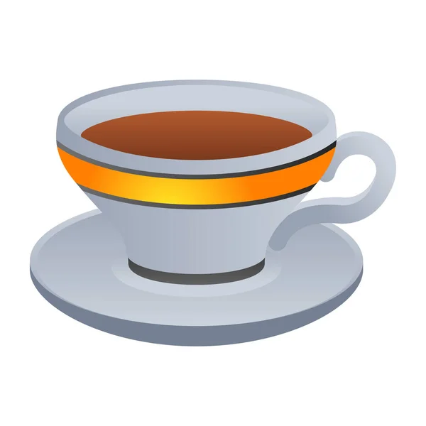Чашка Кофе Изолированные Иконки Векторной Иллюстрации Дизайн — стоковый вектор