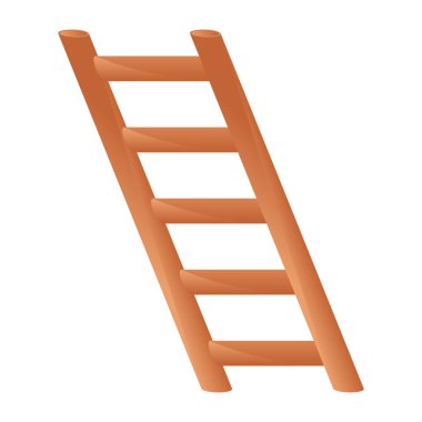 merdiven beyaz arkaplanda izole edildi