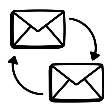 E- posta simgesi vektör illüstrasyonu