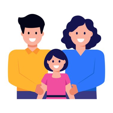 Son karakter vektör illüstrasyon tasarımına sahip birkaç kişi