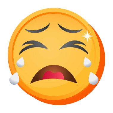 üzgün yüz ifadesi simgesi vektör illüstrasyonu