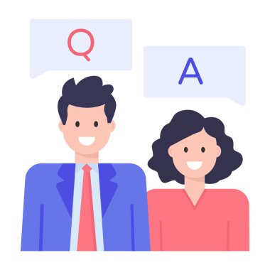 Bir grup insanın vektör çizimi