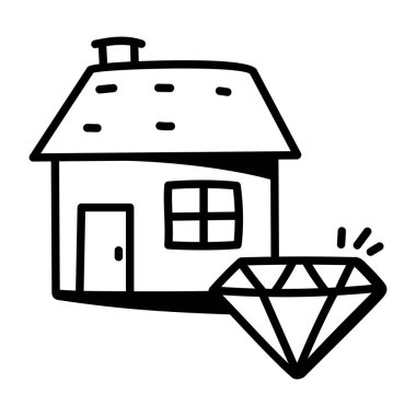 ev simgesi vektör illüstrasyonu