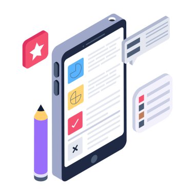 Konuşma baloncuklu akıllı telefon