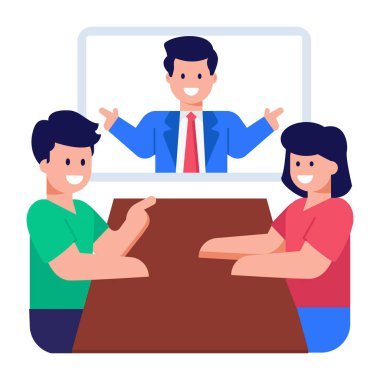 iş adamları vektör illüstrasyon tasarımı