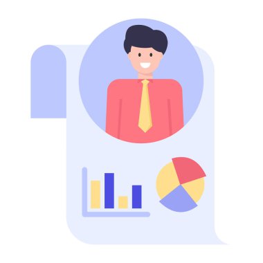 Çizelgesi düz bir iş adamı..