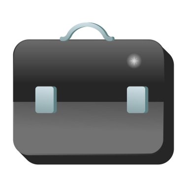 Evrak çantası ikonu. vektör illüstrasyonu