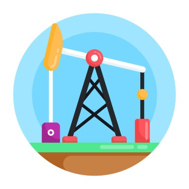 Petrol endüstrisi. Basit resimleme