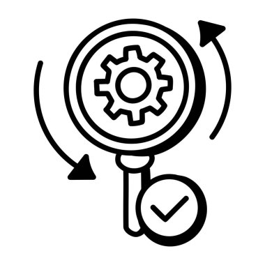 dişli simgesi vektör illüstrasyonu