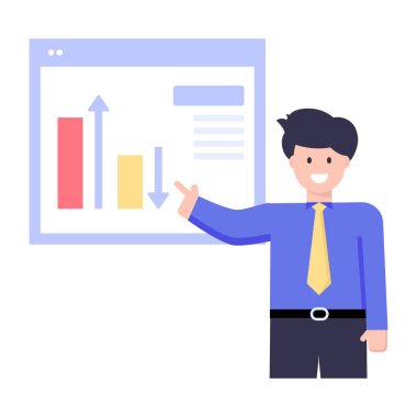 Beyaz arkaplanı olan bir iş adamı..