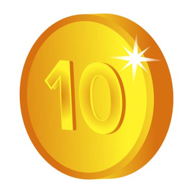 Beş numaralı simge. vektör illüstrasyonu