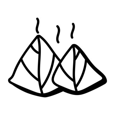 Çizgi film yaprağının vektör çizimi