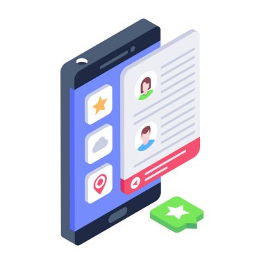 Cep telefonu ve harita vektör illüstrasyon tasarımlı akıllı telefon