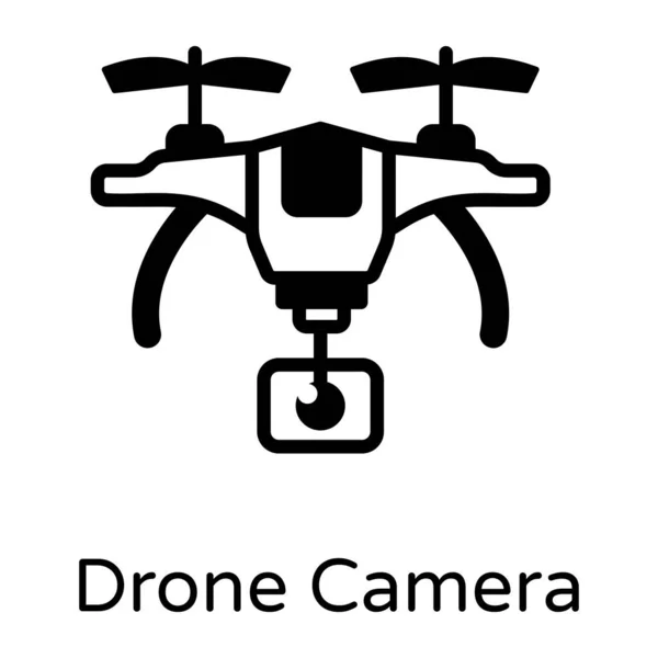Drone Volando Con Una Cámara — Archivo Imágenes Vectoriales