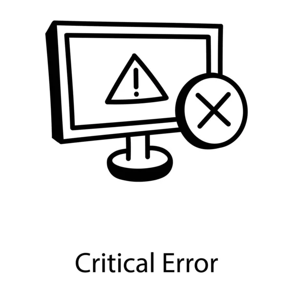 Ícone Erro Design Moderno — Vetor de Stock