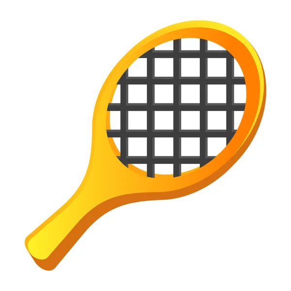 Tenis Raketi Ikonu Web Tasarımı Için Vektör Simgelerinin Basit Çizimi — Stok Vektör